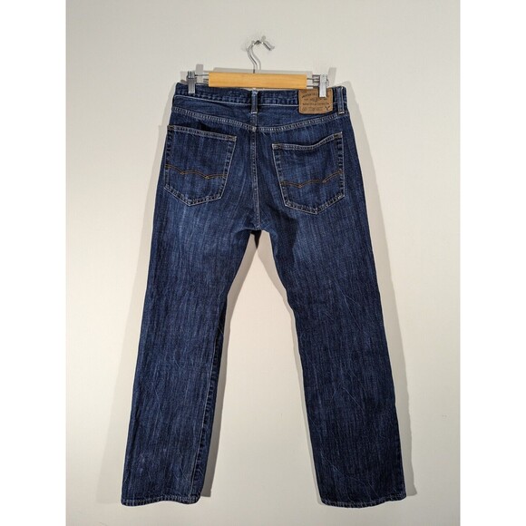 American Eagle AE Blue Original Boot Leg Dark Wash Jeans Men Size 31 EUC - Picture 2 of 7